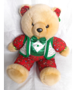 1991 KMART 22” CHRISTMAS Stuffed TEDDY BEAR PLUSH Soft Christmas Toys/Ca... - £23.59 GBP