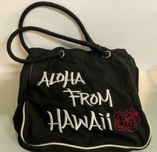 Aloha From Hawaii Black Cloth Tote Bag Pre-Owned - £11.89 GBP