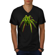 Colorful Trippy Spider Shirt Tarantula Men V-Neck T-shirt - $12.99