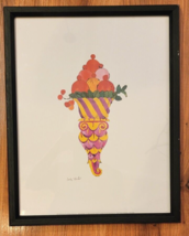 2004 Mc Graw Group Andy Warhol Framed Print Ice Cream Dessert 1959 Era Painting 2 - £27.60 GBP