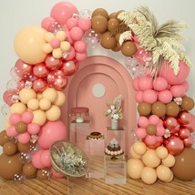 Boho Balloon Garland Arch Kit - 176Pcs 6 Color Mixed Retro Macaron Pink ... - £19.74 GBP