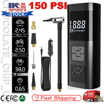 150Psi Cordless Tire Inflator Aircompressor Car Tire Pump W/Rechargeable... - £34.32 GBP