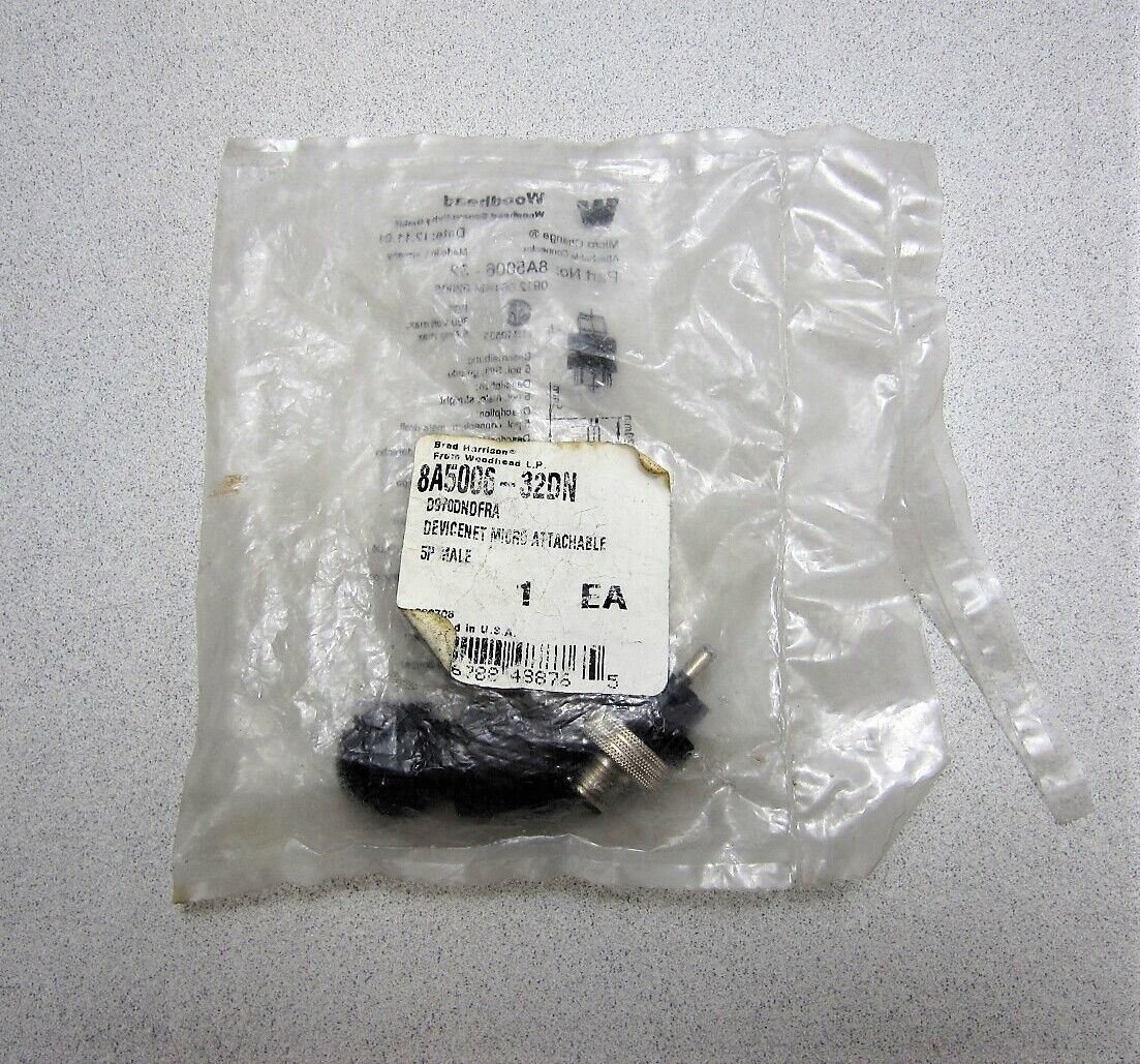Brad Harrison 8A5006-32DN DeviceNet Micro Attachable 5P Male New - $11.33