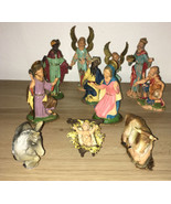 Vintage Lot of 11 Fontanini Figurines Depose Italy 1980s Nativity Figure... - $183.06 CAD