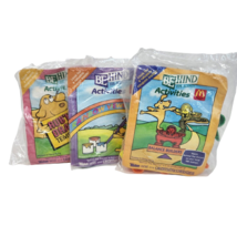 3 VINTAGE 1992 MCDONALDS HAPPY MEAL TOY BEHIND THE SCENES ACTIVITIES NEW... - $14.25