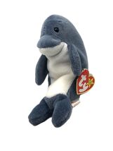 TY Beanie Babies Waves the Dolphin 7 inch DOB 12/8/1996 - $7.95