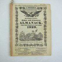 Vintage 1929 Old Farmer&#39;s Almanac John Gruber Hagerstown Town &amp; Country Almanack - £13.10 GBP