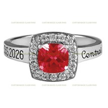 Custom S 925 Women&#39;s Embrace College Ring -  May University Graduation Gift 2025 - £97.98 GBP