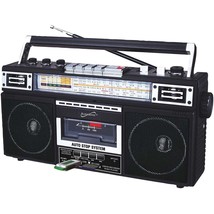 Supersonic SC-3201BT (BLACK) | 4-Band Radio &amp; Cassette Player w/ Bluetooth - $83.99