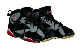 Nike Air Jordan Retro VII 7 Black Gray Fuchsia Size 6.5 Y / 8 Womens 442960 008 - £21.50 GBP