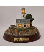 Thomas Kinkade a Light in The Storm Seascape Figurine Sculpture Hearth &amp;... - $637.72 MXN