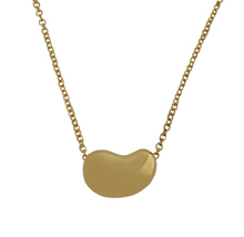 Tiffany &amp; Co. Yellow Gold Elsa Peretti 12mm Bean Pendant 18&quot; Necklace - £645.14 GBP