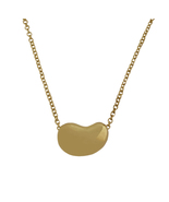 Tiffany &amp; Co. Yellow Gold Elsa Peretti 12mm Bean Pendant 18&quot; Necklace - £647.35 GBP