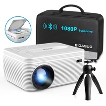 Hd 9000L Bluetooth Projector Built In Dvd Player, Mini Projector 1080P A... - $235.99