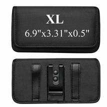 For Motorola Edge Plus (2022) Black Horizontal Nylon Case Belt Clip Loop Holster - $17.99