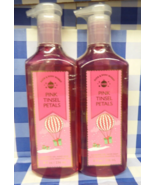 2 Bath &amp; Body Works Pink Tinsel Petals Cleansing Gel Hand Soap New LQQK - €9,36 EUR