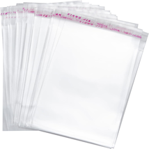 Tendwarm 50 Pcs 12X16 Inches Clear Cellophane Bags Resealable Adhesive Self-Seal - $12.84