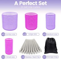 33 Pcs Hair Rollers set, Self Grip Hair Rollers for Long Medium Short Hair, ELAS - £15.93 GBP