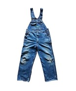 Key Imperial Bib Overalls Mens 36x30 Baggy Blue Denim Pant Carpenter Dis... - £27.61 GBP