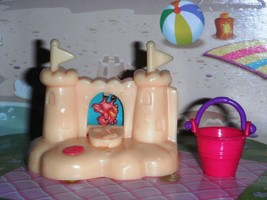 Beach Sand Castle Beach Hot Pink Beach Pail fits Fisher Price Loving Family Doll - £5.41 GBP