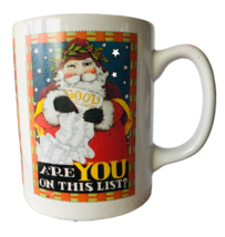 ME Mary Engelbreit Christmas Coffee Mug Santa Are You On This List? in Box - £8.36 GBP