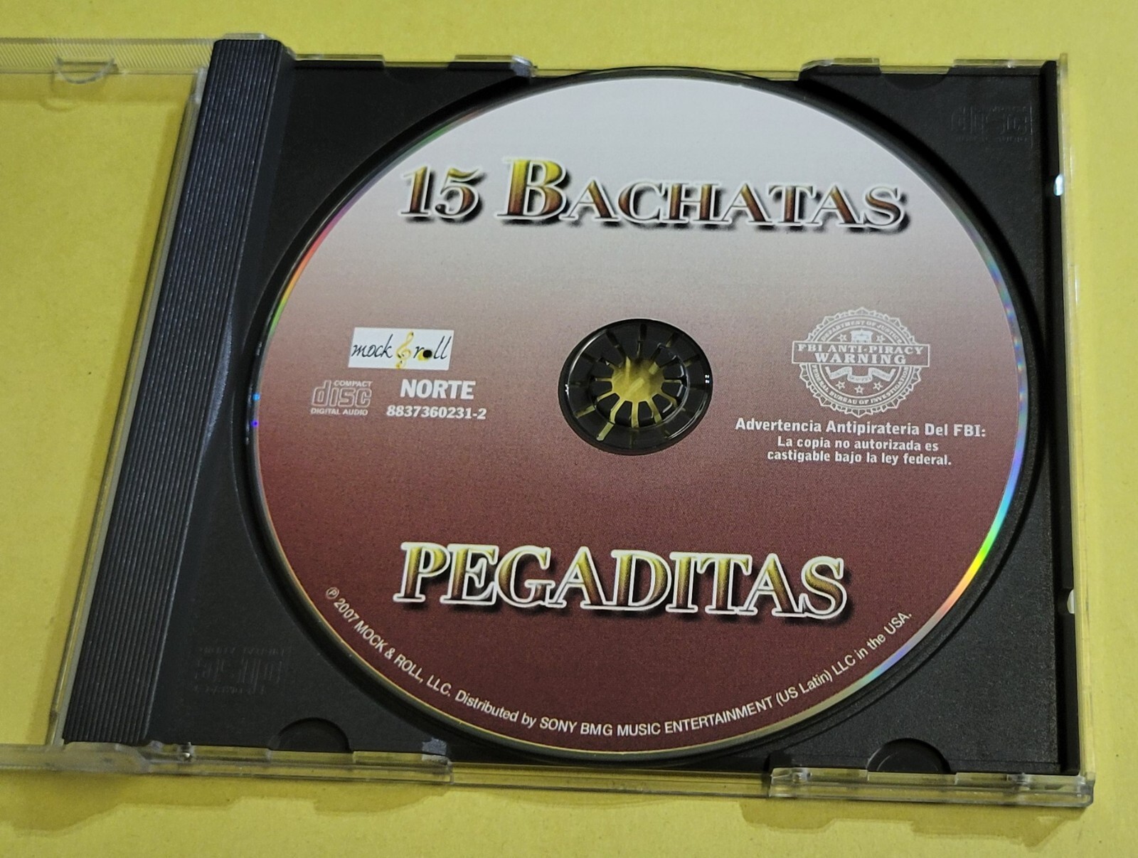 15 Bachatas Pegaditas by Various Artists (CD, 2007 Mock &amp; Roll, Sony BMG) - $7.91