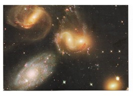 Space stars postcard -stephan&#39;s quintet - $66.62 MXN