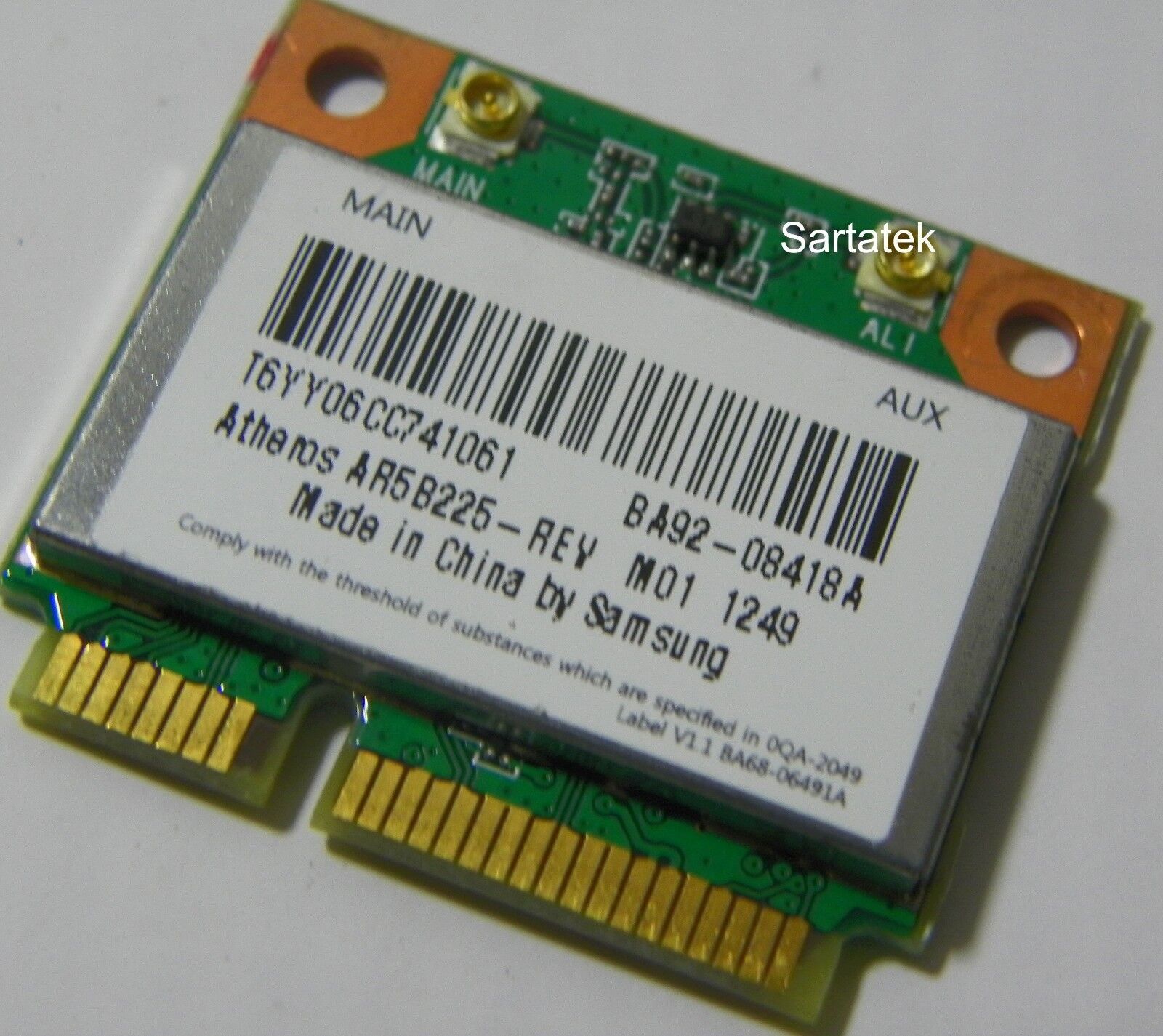 New OEM Samsung BA92-08418A b/g/n Wireless BT 4.0 PCIe Half Atheros AR5B225 - $31.34