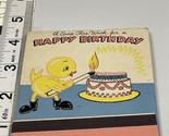 Rare Giant Feature Matchbook A Sure Fire Wish for a HAPPY BIRTHDAY gmg  ... - £19.75 GBP