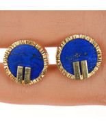 18k Gold French Art Deco Lapis cufflinks for Nieman Marcus - £1,751.60 GBP
