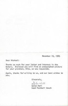 Coach Galen Hall Signed 1985 Typed Letter Florida Gators Penn State - £39.56 GBP