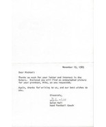 Coach Galen Hall Signed 1985 Typed Letter Florida Gators Penn State - £38.91 GBP