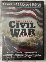 Greatest Civil War Battles 4 DVD Set 13 Battles &amp; 4 Movies Brand New Sealed - £11.78 GBP