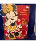 Disney Minnie Mouse 12 Days of Bath &amp; Body Advent Calendar Christmas Hol... - £25.42 GBP