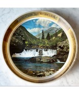 Vintage Coors Mountain Scene Tray America&#39;s Fine Light Beer 13&quot; Round Pl... - $25.60