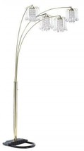 Polished Brass - Finish Floor Lamp with Crystal - Like Shad - £197.17 GBP