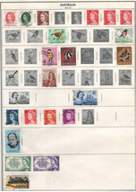 AUSTRALIA 1963-66 Very Fine  Mint &amp; Used Stamps Hinged on List: 2 Sides. - $0.99