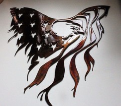Eagle and Flag Metal Wall Art 15 1/2&quot; x 15&quot; - £33.74 GBP