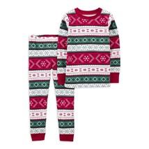 Carter&#39;s Child of Mine Toddler Holiday Red/Green/White Pajamas 2pc Size ... - £4.67 GBP