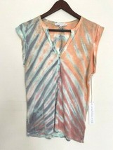 Young Fabulous &amp; Broke YFB Loni Button Tee Tie Dye Multicolor ( XS ) - £71.19 GBP