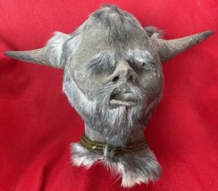 Santeria Vodou Curanderismo Eerie Djab Devil Head Made From Animal Hide - £95.92 GBP