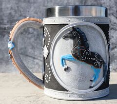 The Trail Of Painted Ponies Crossroads Christian Faith Cross Horse Tanka... - €30,25 EUR