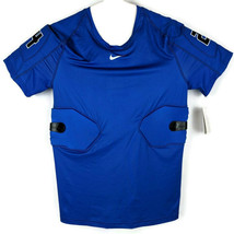 Nike Padded Shirt Mens Sz XS-Small Royal Blue Shoulder Ribs 24 Padding - $26.44
