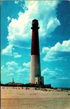 Barnegat Light Lighthouse Barnegat NJ New Jersey Chrome Postcard 1959 A6 - £5.41 GBP