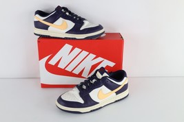 Nike Dunk Low Retro Mens 9 From Nike To You Skateboard Shoes Midnight Navy Sail - $128.65