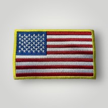 USA Flag USA Shoulder Sleeve Patch 4&quot;&quot; Yellow Embroidered Trim-
show ori... - £20.51 GBP