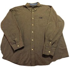 Chaps By Ralph Lauren Shirt Mens XL Long Sleeve Brown Plaid Button Down - £11.07 GBP