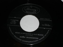 Dinah Washington What A Difference A Day Come On Home 45 Rpm Record Mercury Lbl - £11.98 GBP