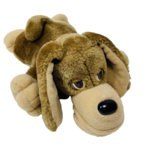 Playskool  Plush Patrol lil Poochies 1991 brown dog Stuffed Animal Toy - £15.44 GBP