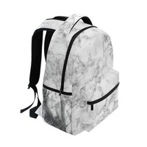 Cute Marble Girls Backpacks for Elementary School Bookbag 3rd 4th 5th Grade - £24.65 GBP